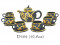 Dragons Packing Gold Plated Pot (D104)